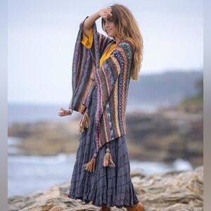 Bilgola Australia Mohair Wrap Cardigan Knit Sweater Nwt